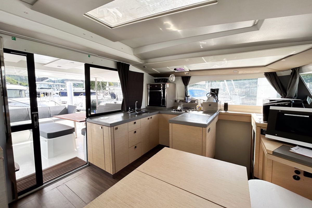 Brown Eyed Girl, a Fountaine Pajot Astrea 42 catamaran at Road Town, British Virgin Islands