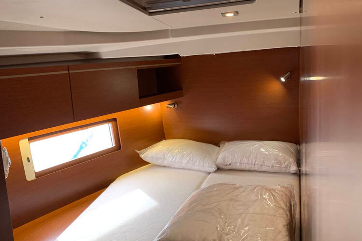 Cabin on Thano, a Beneteau Oceanis 51.1 sailboat at Athens, Greece