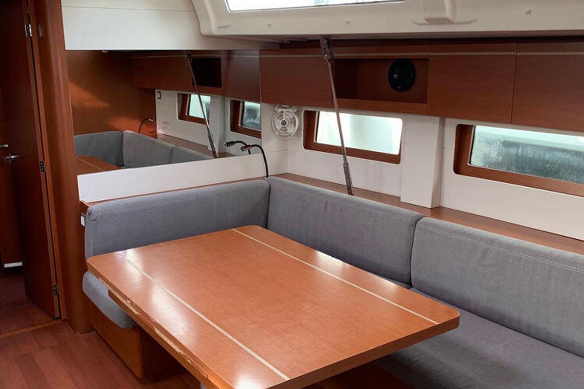 Galley of Thano, a Beneteau Oceanis 51.1 sailboat at Athens, Greece