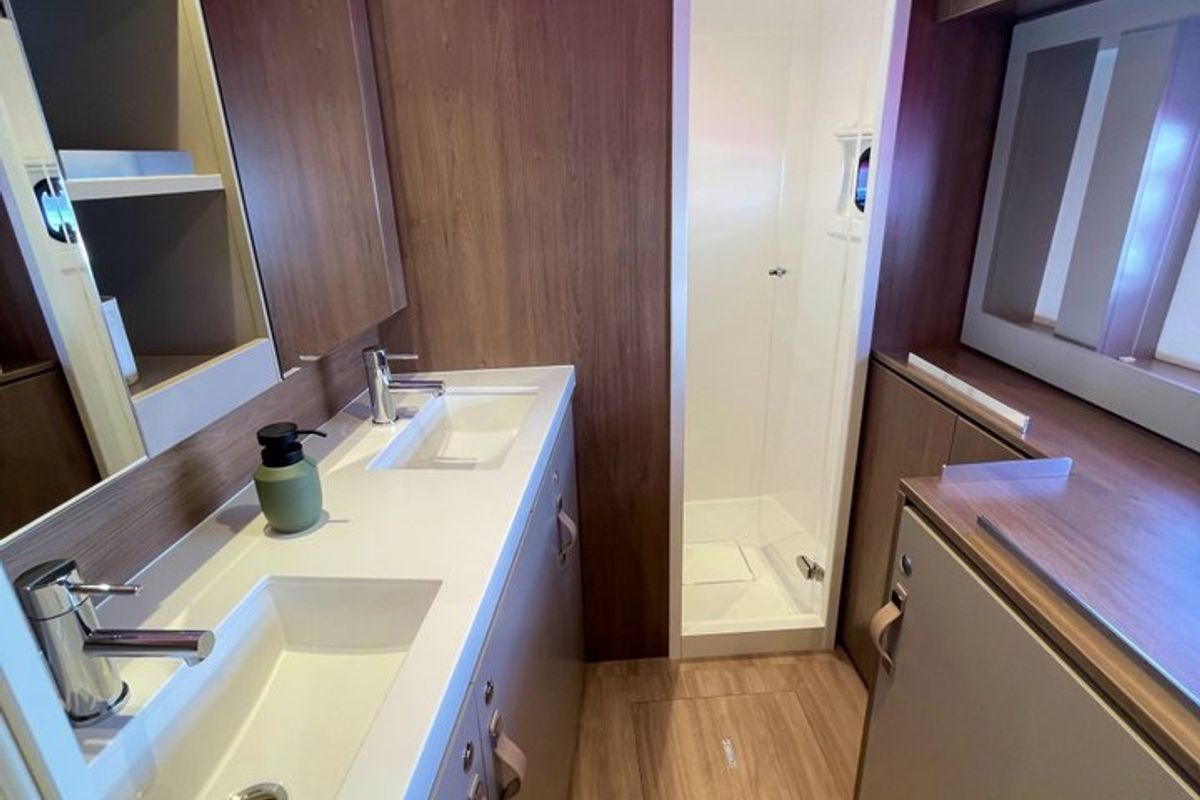 Sail and Travel, a Bali 4.6 - 4 cab. OW catamaran at Pirovac, Croatia