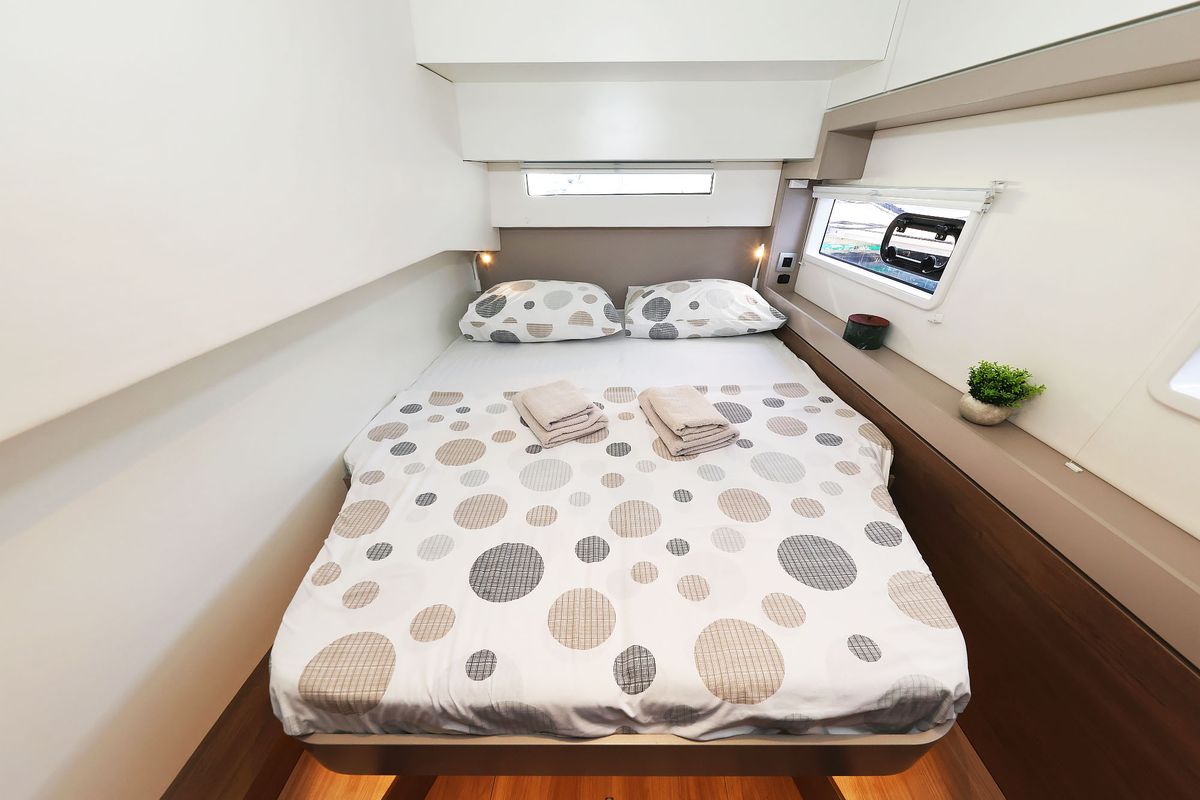 Cabin on Agma, a Bali 4.2 catamaran at Grad Šibenik, Croatia