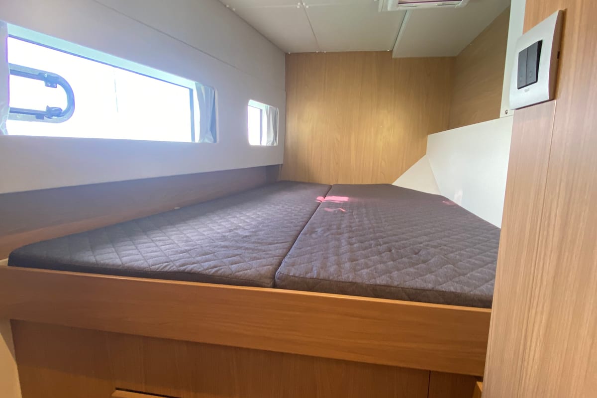 Cabin on Poucette, a Bali Catsmart catamaran at Alameda, United States