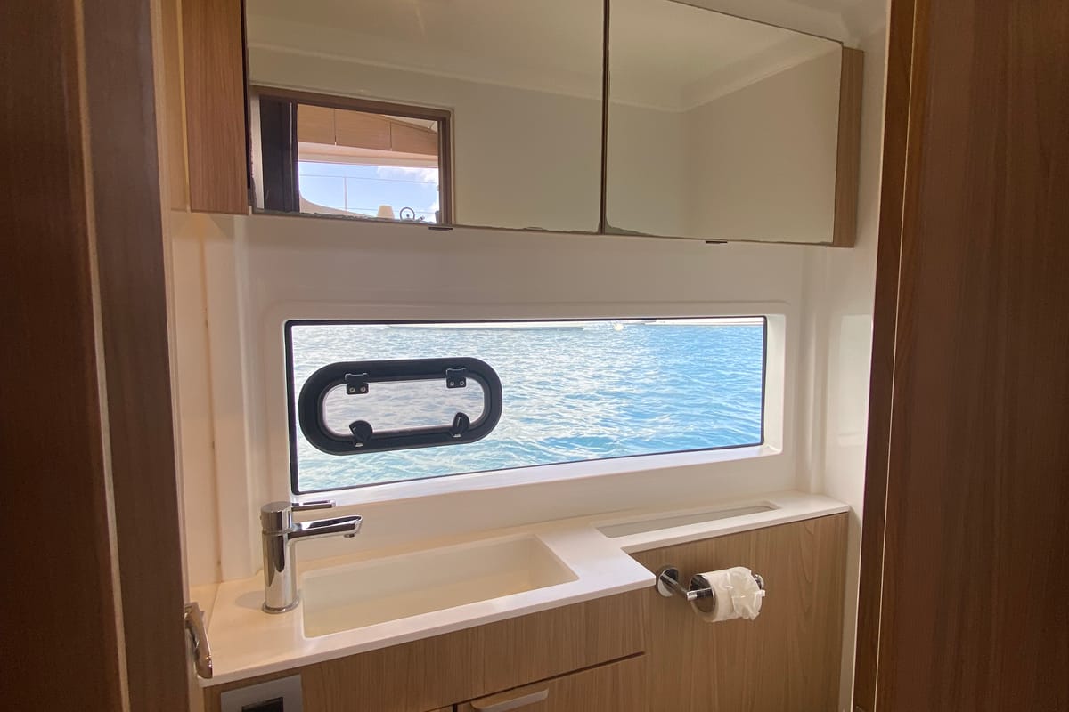 Head on Poucette, a Bali Catsmart catamaran at Alameda, United States