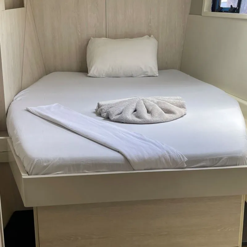 Cabin on Sunday Kinga, a Leopard Leopard 48 - 4 + 2 cab. catamaran at Azam Marina, Tanzania