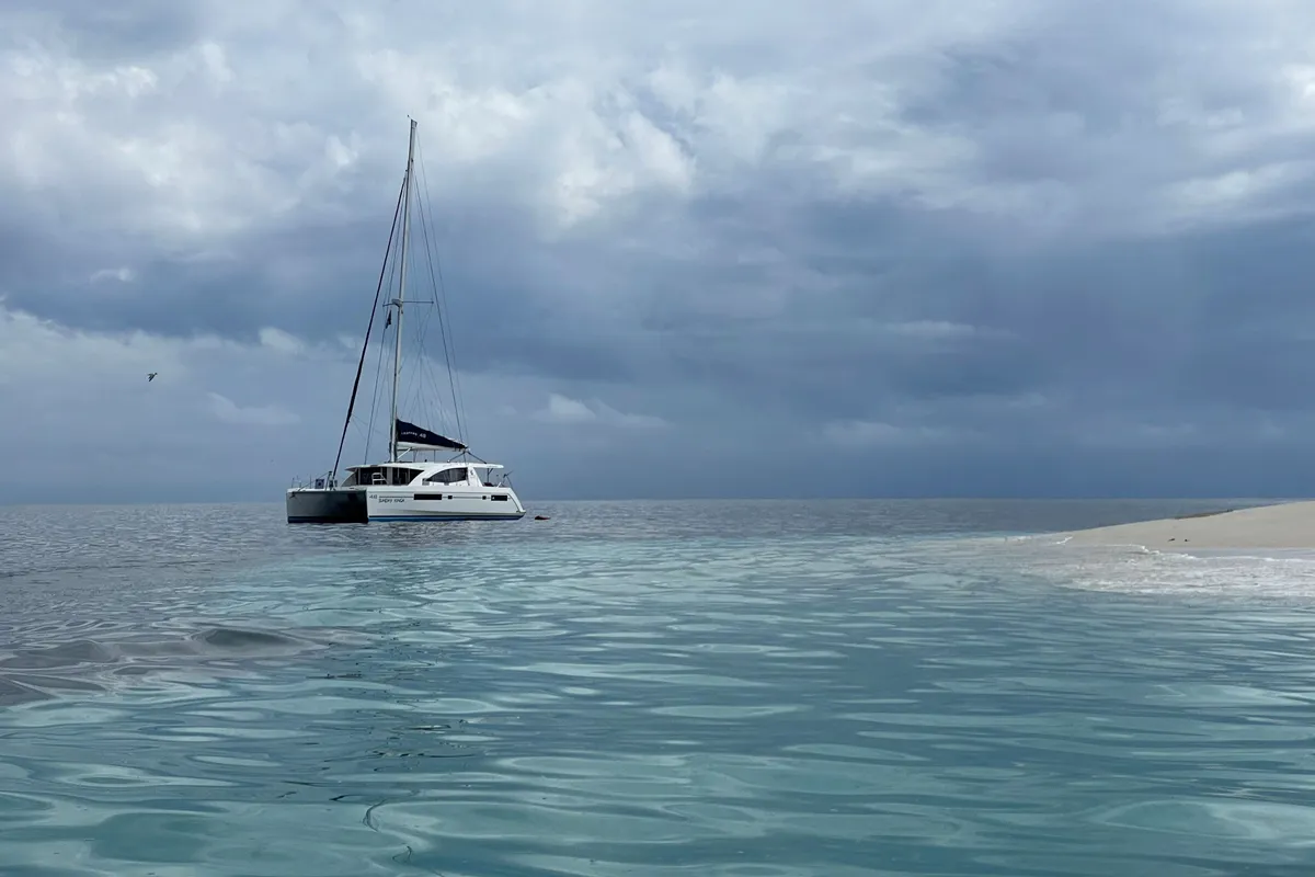 Exterior view of Sunday Kinga, a Leopard Leopard 48 - 4 + 2 cab. catamaran at Azam Marina, Tanzania