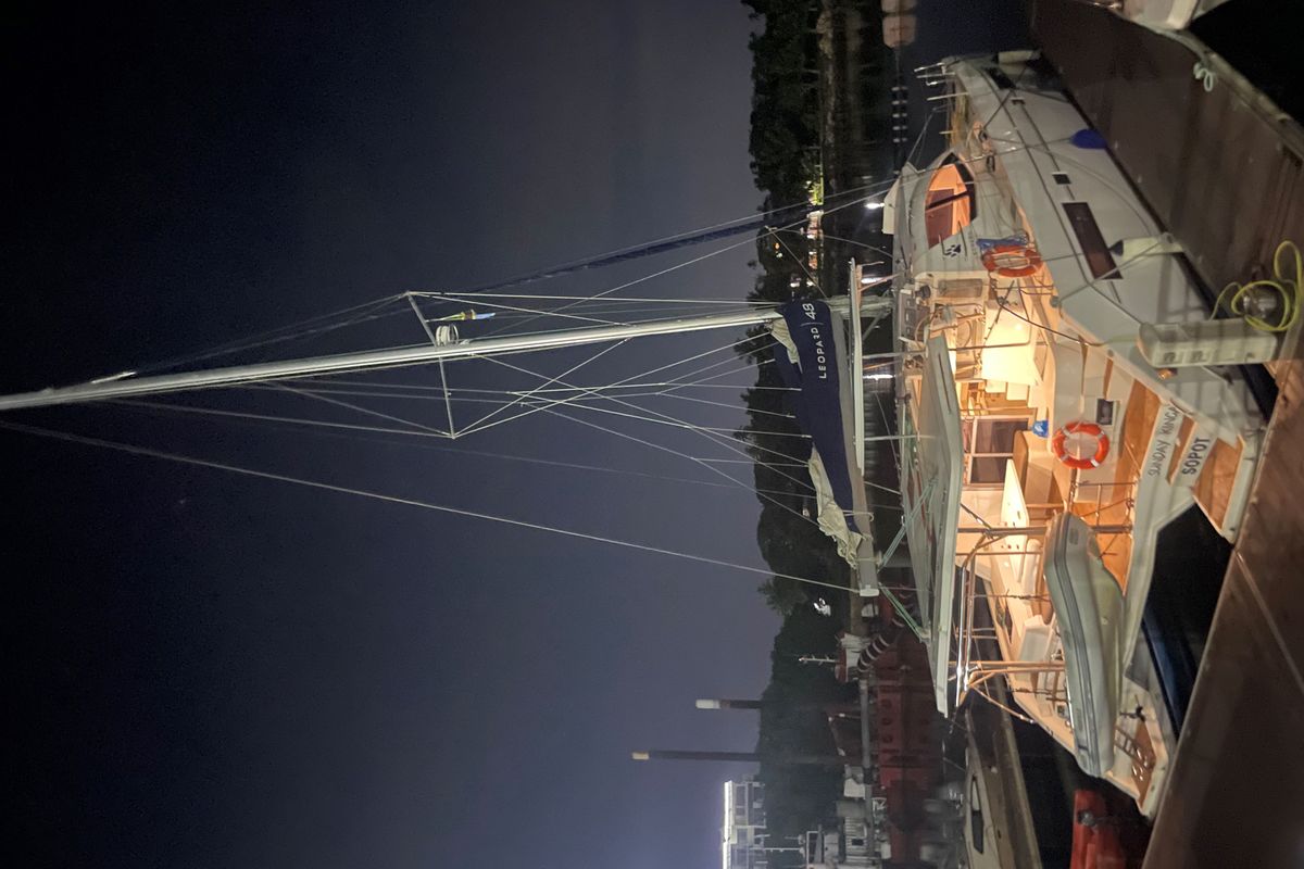 Exterior view of Sunday Kinga, a Leopard Leopard 48 - 4 + 2 cab. catamaran at Azam Marina, Tanzania