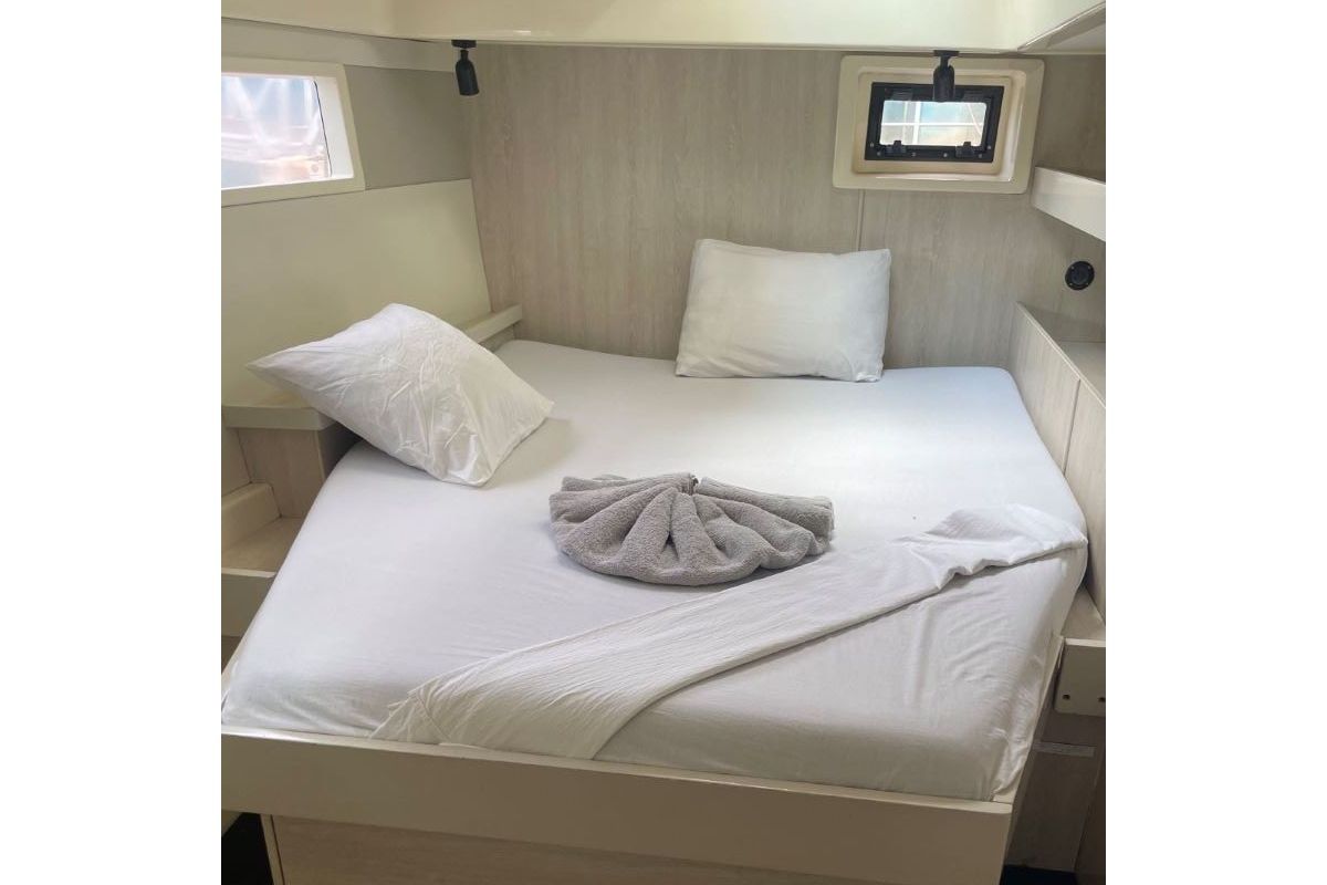 Cabin on Sunday Kinga, a Leopard Leopard 48 - 4 + 2 cab. catamaran at Azam Marina, Tanzania