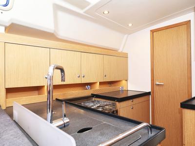 Galley of Maxine II, a Hanse Yachts Hanse 455 sailboat at Grad Kaštela, Croatia