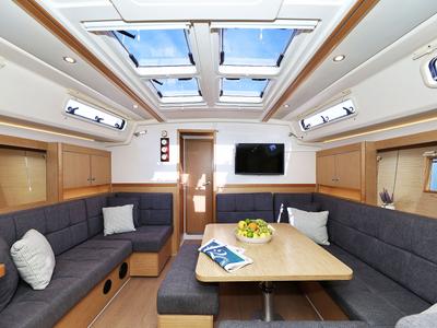 Salon of Maxine II, a Hanse Yachts Hanse 455 sailboat at Grad Kaštela, Croatia