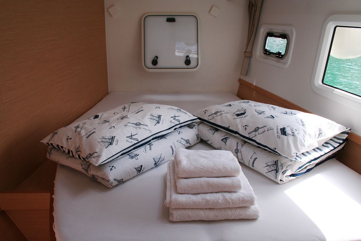 Mola Mola , a Lagoon 42 catamaran at Dubrovnik, Croatia
