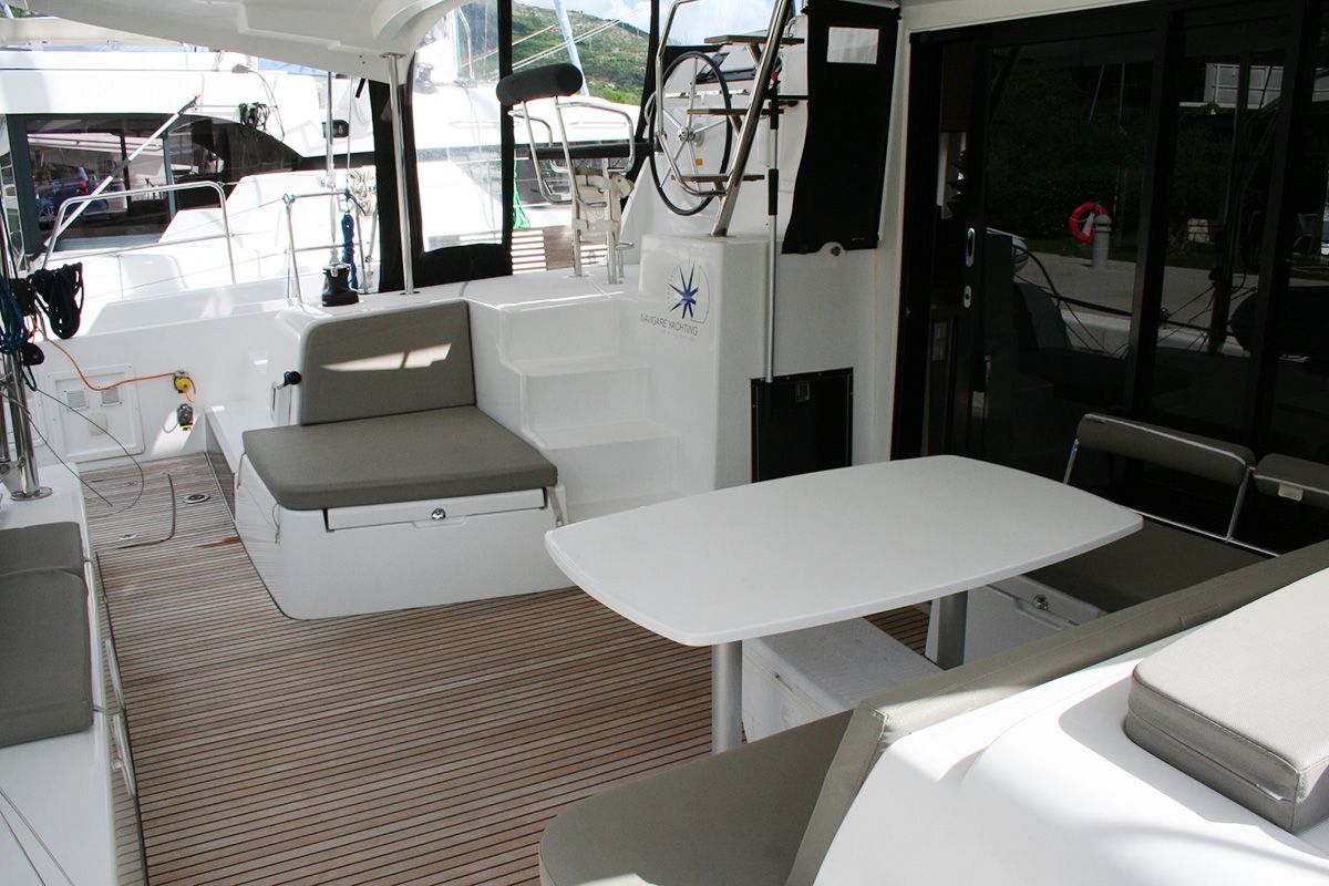 Mola Mola , a Lagoon 42 catamaran at Dubrovnik, Croatia