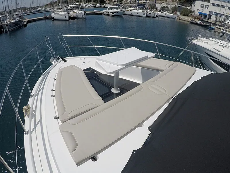 Il Sogno V, a Galeon 480 Fly yacht at Grad Šibenik, Croatia