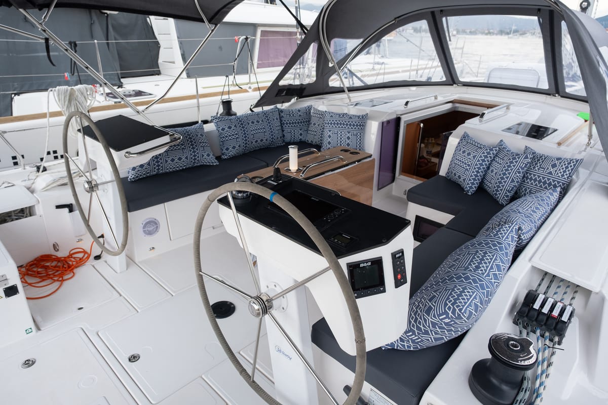 Arke, a Bavaria C46 sailboat at Fethiye, Turkey