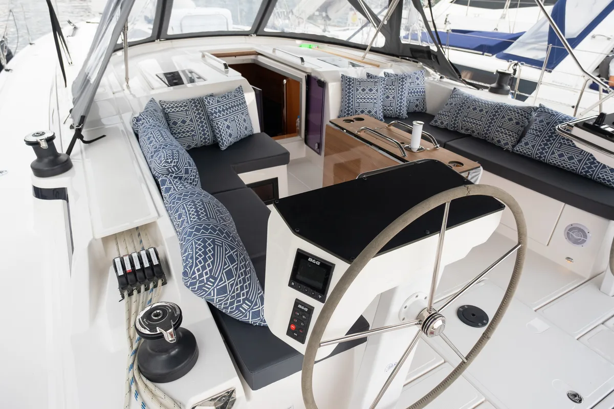 Arke, a Bavaria C46 sailboat at Fethiye, Turkey