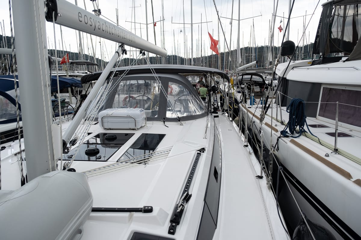Arke, a Bavaria C46 sailboat at Fethiye, Turkey