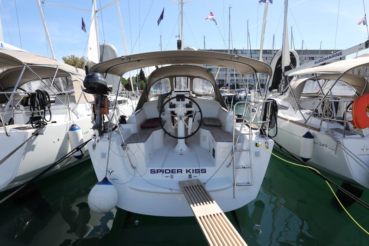 Spider Kiss, a Jeanneau Sun Odyssey 319 sailboat at Split, Croatia