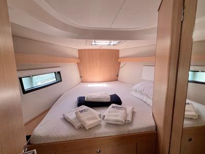Cabin on Supereva, a Bavaria C42 sailboat at Cecina, Italy