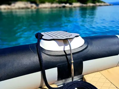 Niky, a Prestige Ranger 600 motorboat at Grad Trogir, Croatia
