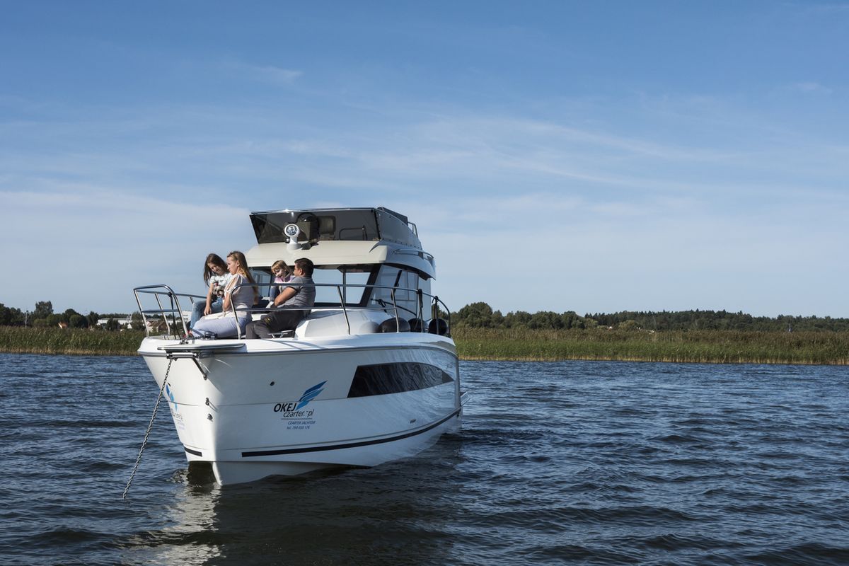 Exterior view of Balt 1080 Titanium, a Balt 1018 Titanium motorboat at Wilkasy, Poland
