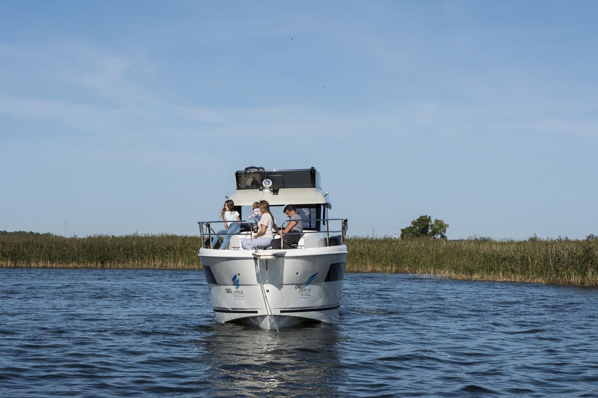 Exterior view of Balt 1080 Titanium, a Balt 1018 Titanium motorboat at Wilkasy, Poland