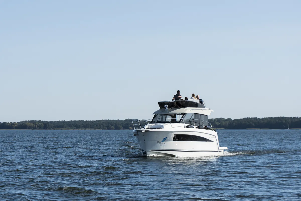 Exterior view of Balt 1080 Titanium, a Balt 1018 Titanium motorboat at Wilkasy, Poland