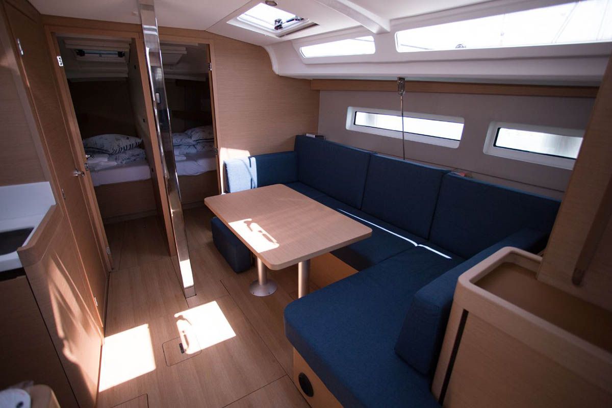 Springbank, a Jeanneau Sun Odyssey 440 sailboat at Seget Donji, Croatia