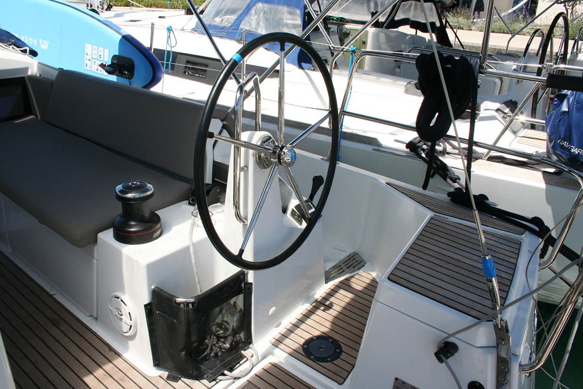 Springbank, a Jeanneau Sun Odyssey 440 sailboat at Seget Donji, Croatia