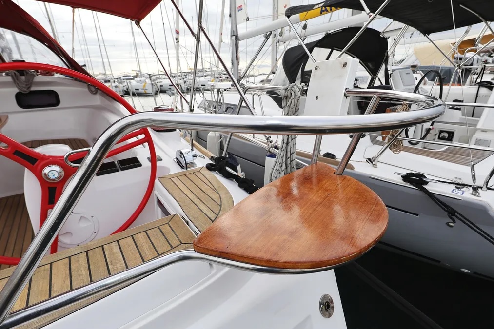 Abrakadabra, a Elan 444 Impression sailboat at Grad Biograd na Moru, Croatia