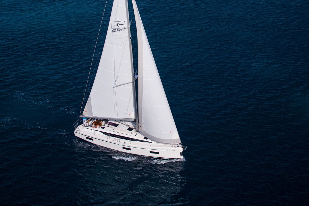 Exterior view of Coco, a Bavaria C42 sailboat at Općina Rogoznica, Croatia