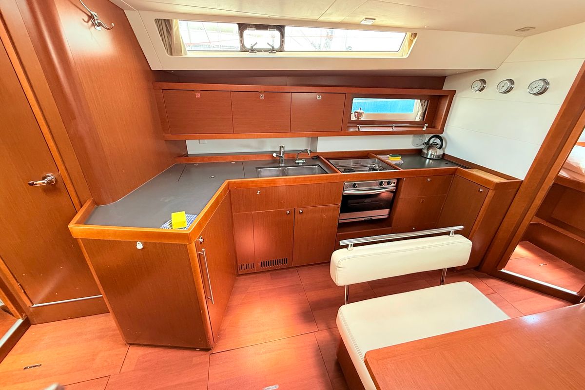 Galley of Viki, a Beneteau Oceanis 45 sailboat at Općina Sukošan, Croatia