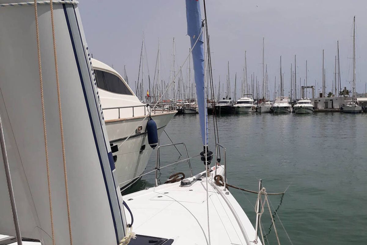 Cabin on Olympic, a Beneteau Oceanis 46.1 sailboat at Athens, Greece