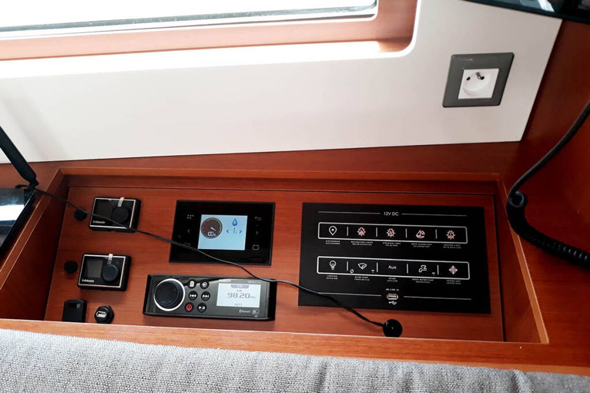 Galley of Olympic, a Beneteau Oceanis 46.1 sailboat at Athens, Greece