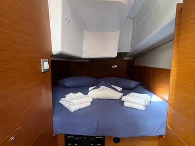 Diana, a Jeanneau Sun Odyssey 380 sailboat at Procida, Italy