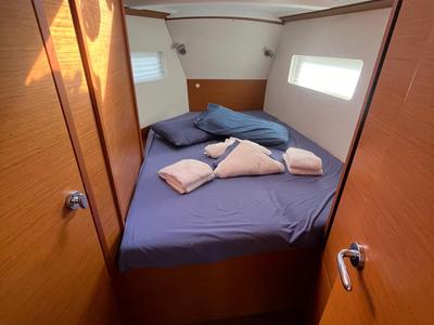 Diana, a Jeanneau Sun Odyssey 380 sailboat at Procida, Italy