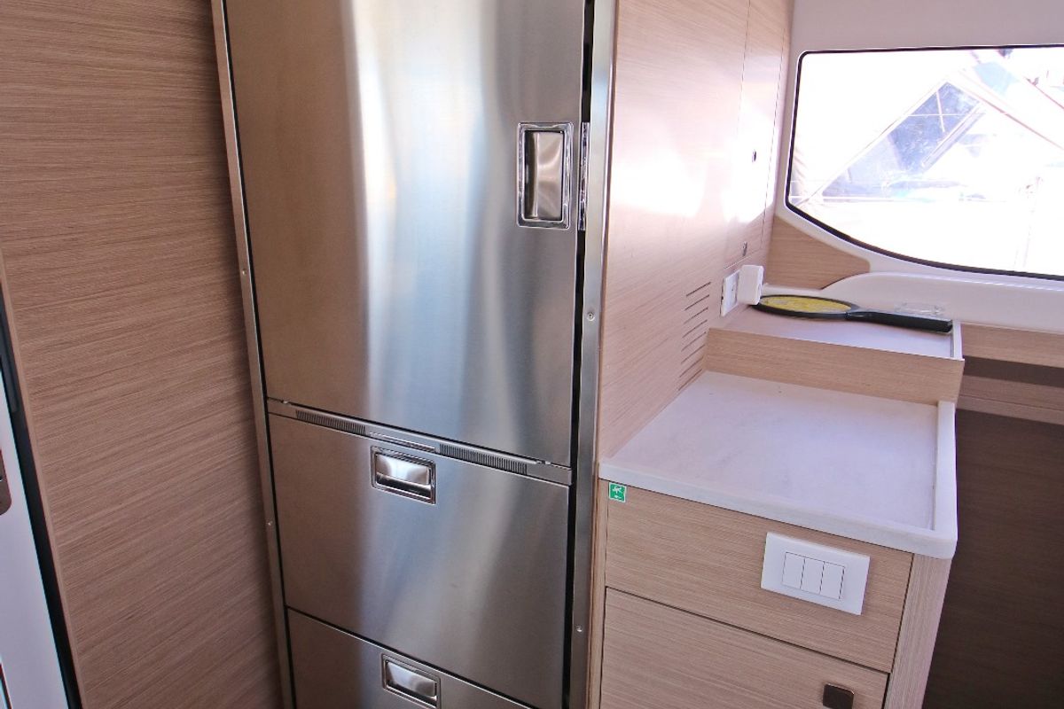 Galley of Solution, a Lagoon 43 catamaran at Općina Rogoznica, Croatia