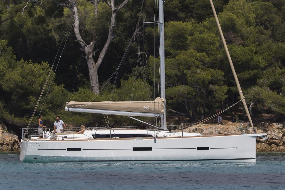 Exterior view of Tequila Night, a Dufour 460 GL sailboat at Izola / Isola, Slovenia