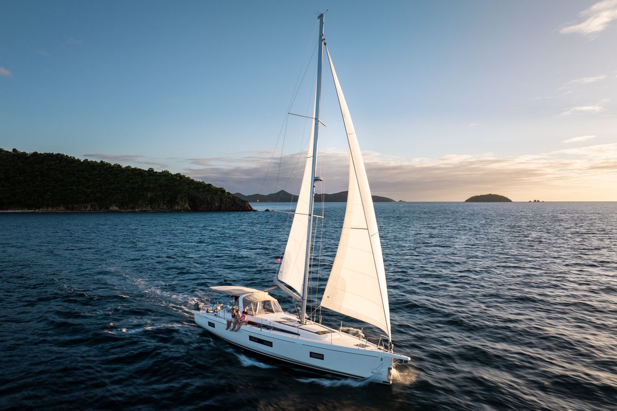 Exterior view of Sunday Girl, a Beneteau Oceanis 51.1 sailboat at Road Town, British Virgin Islands