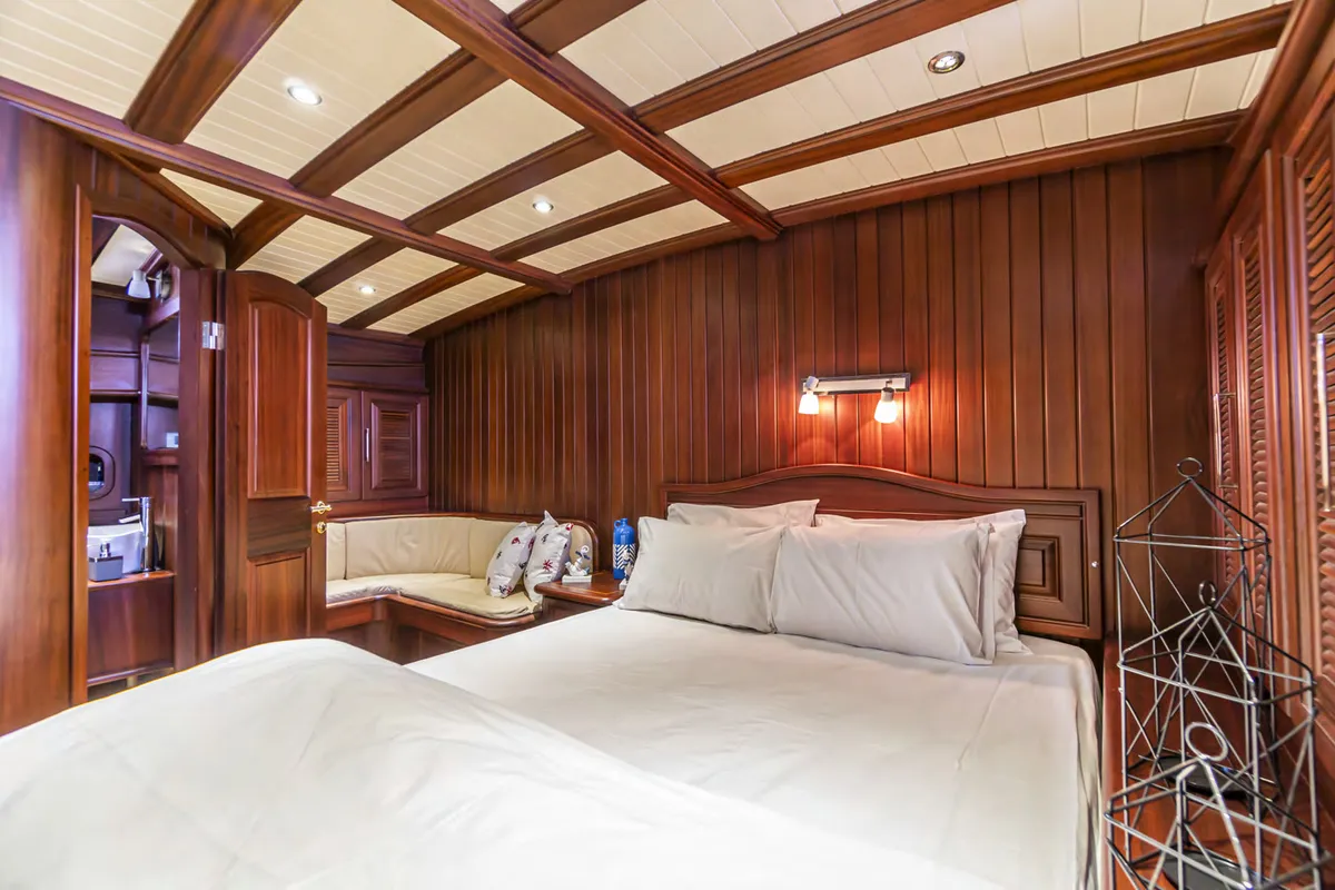 Cabin on Carpe Diem XI, a Gulet Gulet gulet at Bodrum, Turkey