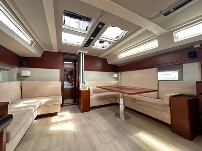 Salon of Adele, a Hanse Yachts Hanse 548 sailboat at Seget Donji, Croatia