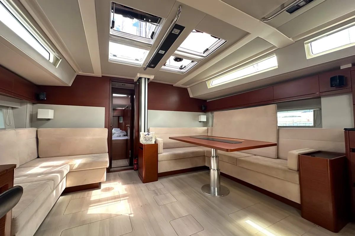 Salon of Adele, a Hanse Yachts Hanse 548 sailboat at Seget Donji, Croatia