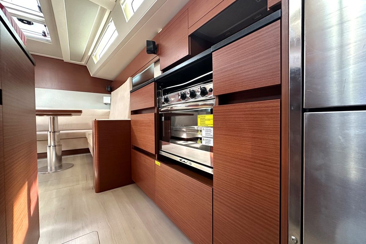 Galley of Adele, a Hanse Yachts Hanse 548 sailboat at Seget Donji, Croatia