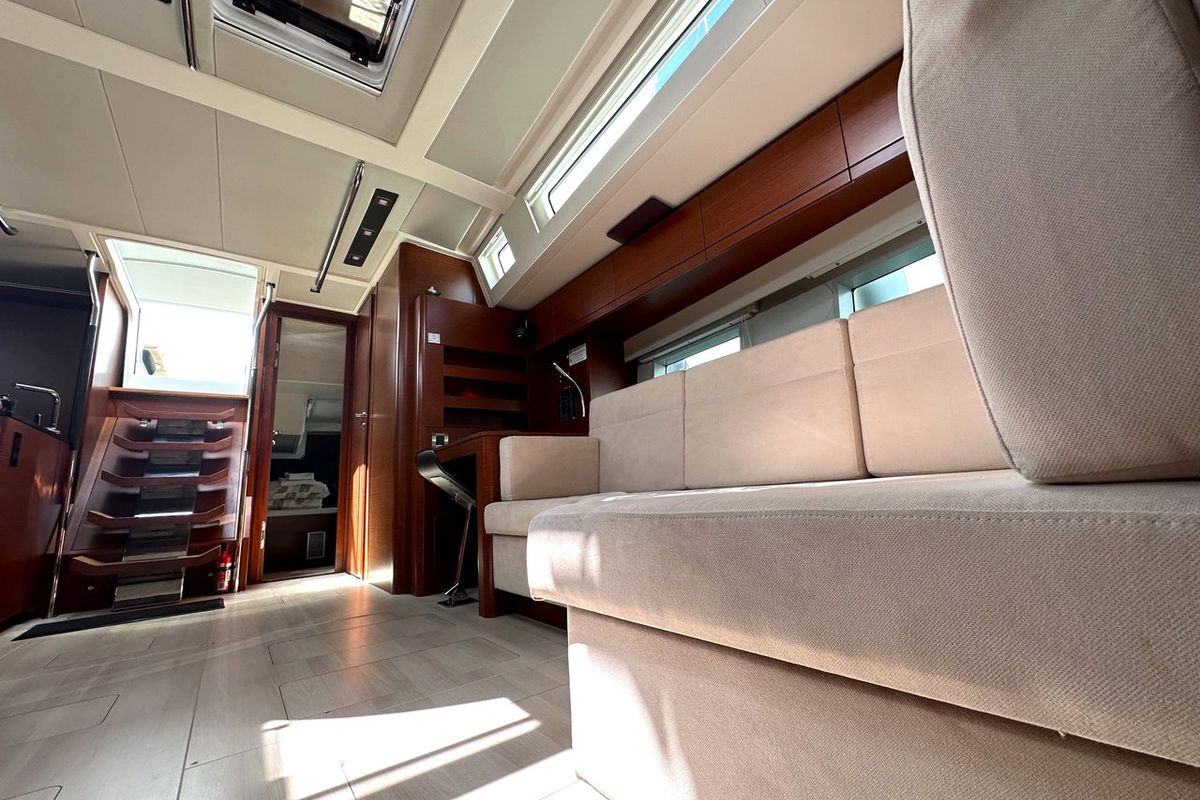 Salon of Adele, a Hanse Yachts Hanse 548 sailboat at Seget Donji, Croatia