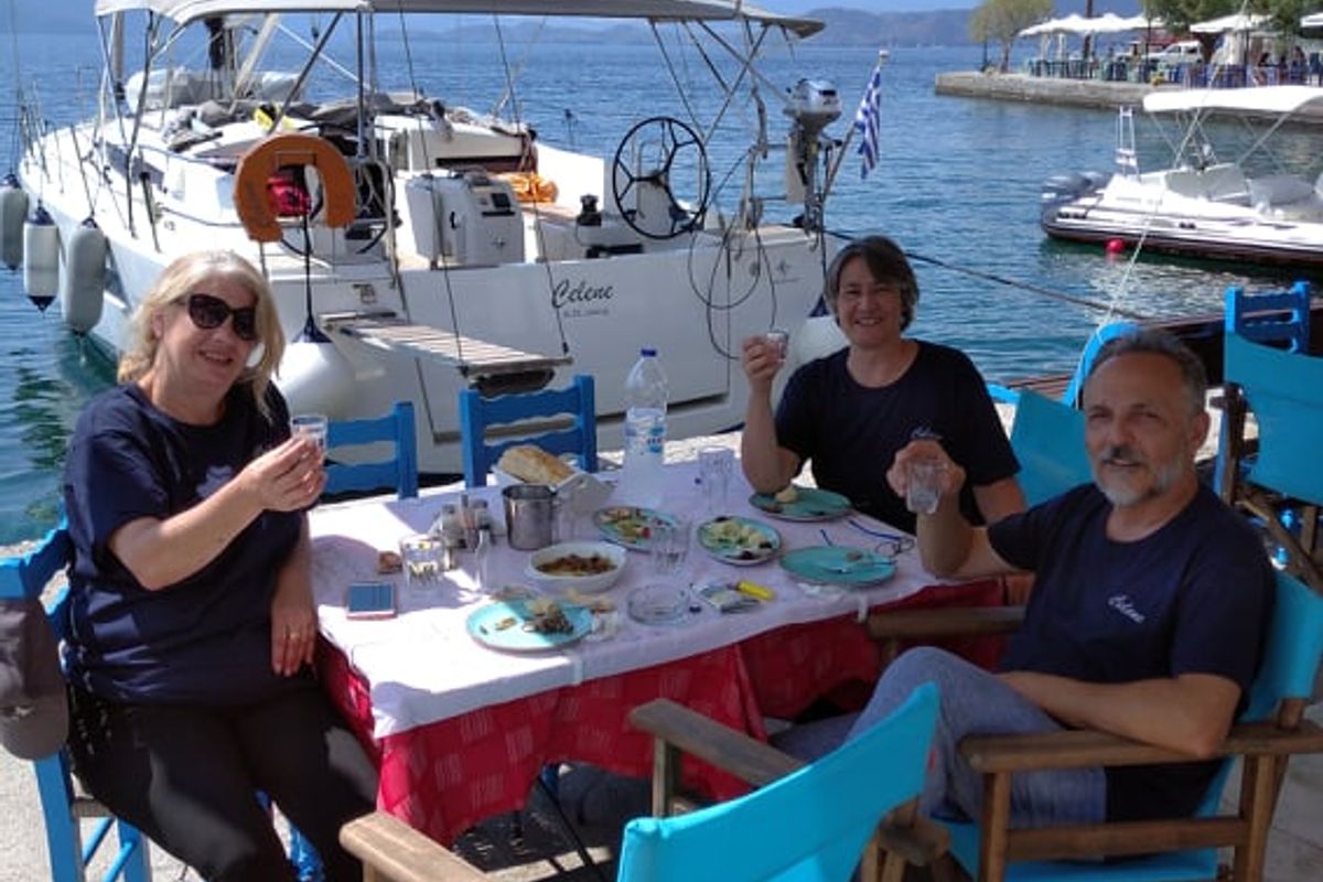 Celene, a Jeanneau Sun Odyssey 440 sailboat at Volos Municipality, Greece