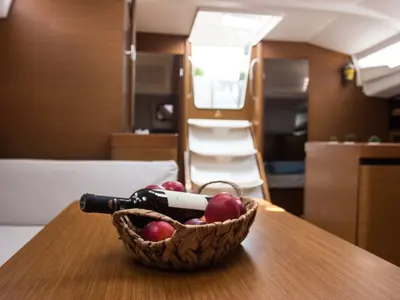 Salon of Celene, a Jeanneau Sun Odyssey 440 sailboat at Volos Municipality, Greece