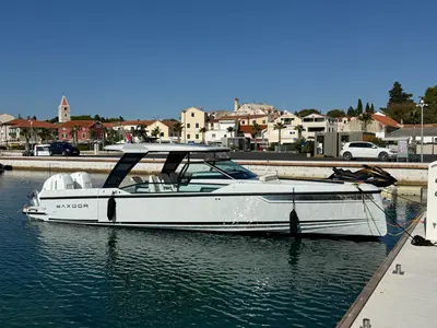 no_name, a Saxdor Yachts Saxdor 320 GTO motorboat at Općina Sukošan, Croatia