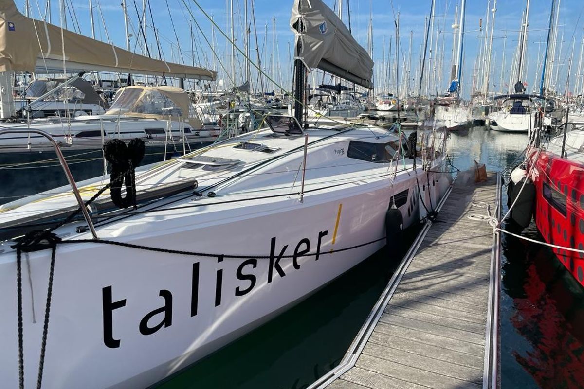 Exterior view of SHOULD I GO, a Pogo Structures Pogo 36 sailboat at La Rochelle, France