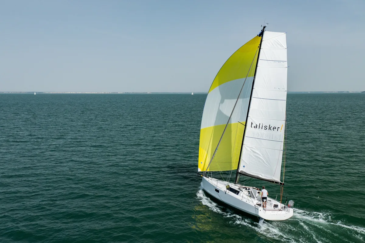 Exterior view of SHOULD I GO, a Pogo Structures Pogo 36 sailboat at La Rochelle, France