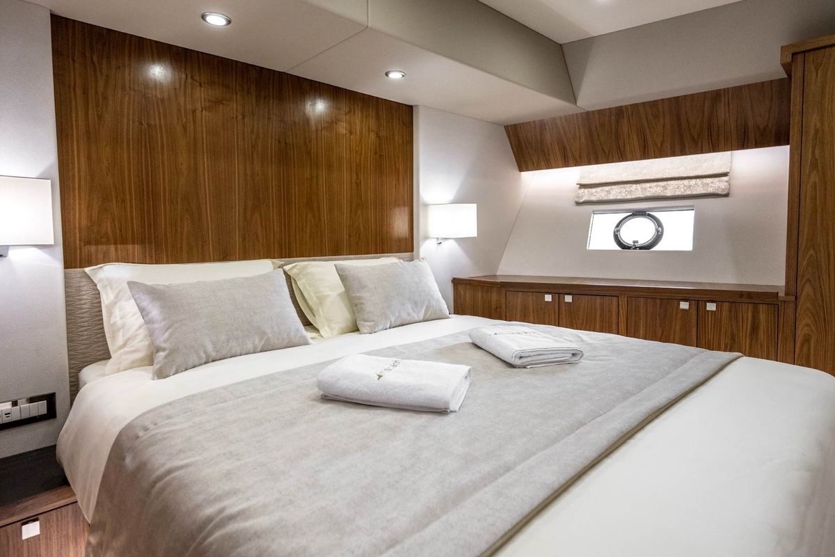 Cabin on Panta Rei, a Monachus M70 yacht at Split, Croatia