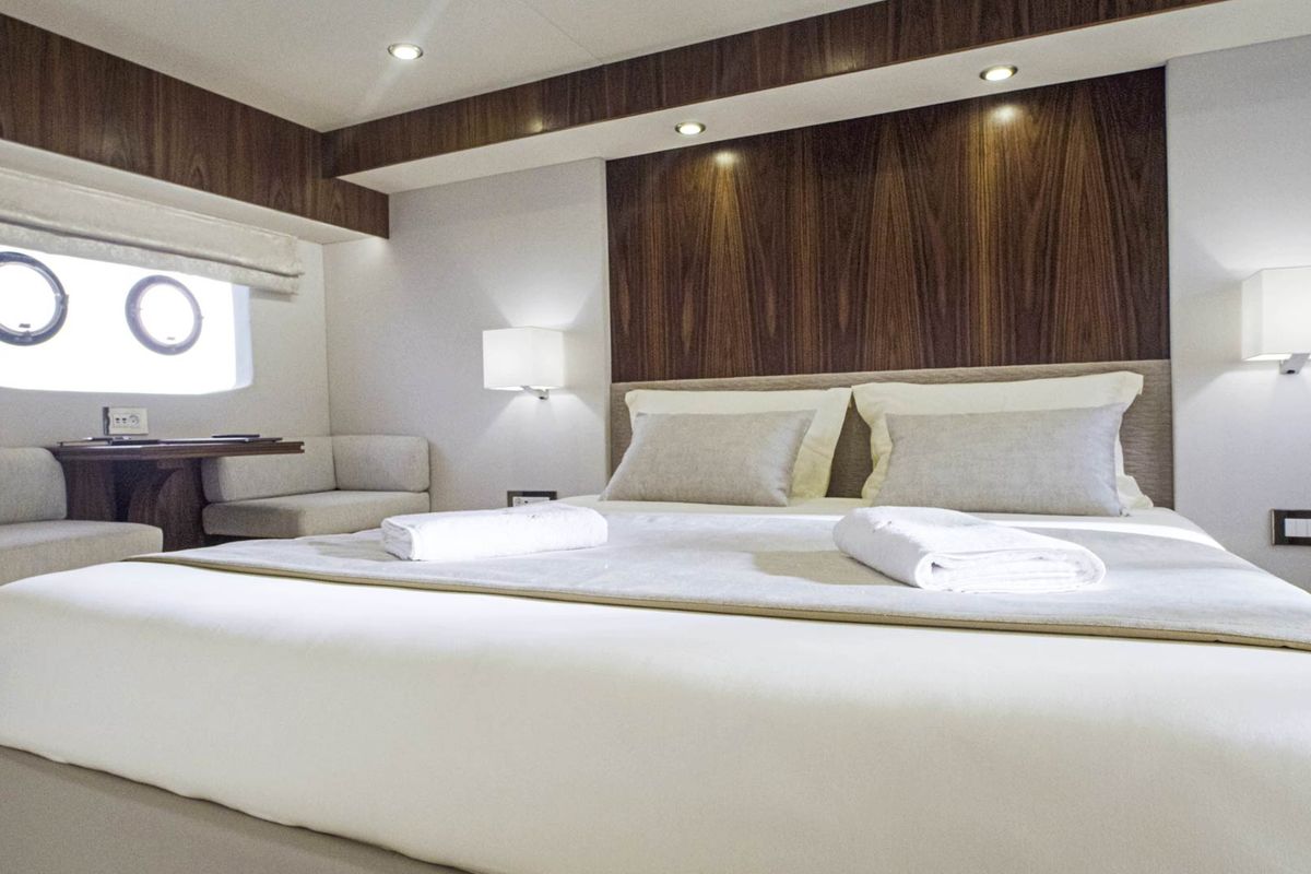 Cabin on Panta Rei, a Monachus M70 yacht at Split, Croatia