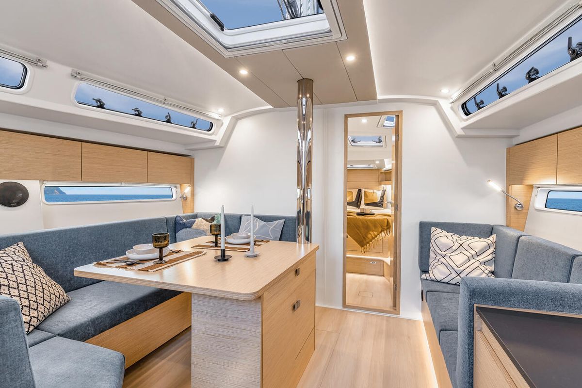 Salon of Señorita, a Hanse Yachts Hanse 410 sailboat at Dubrovnik, Croatia